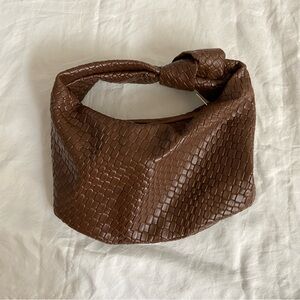 Brown Top Handle Bag